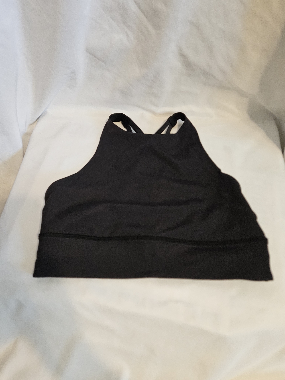 lululemon- Women's Energy Black High-Neck Sports Bra SZ. M